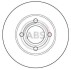 Тормозной диск перед. Audi 100/80 (82-92) A.B.S. 15746 (фото 1)