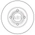 Тормозной диск перед. Audi 100/80 (82-92) A.B.S. 15746 (фото 1)