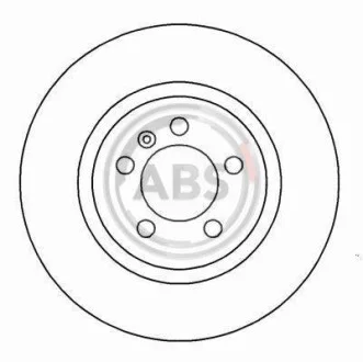 Гальмівний диск пер. Jetta/Vento/Golf/Passat/Corrado/Toledo 91-99 A.B.S. 16080