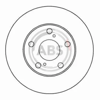 Гальмівний диск перед. Toyota Camry 91-02 (275х28) A.B.S. 16220
