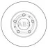 Тормозной диск перед. Boxer/Ducato/Jumper (06-21) A.B.S. 16291 (фото 1)