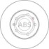Тормозной диск перед. Freelander (98-06) A.B.S. 17011 (фото 1)
