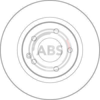 Тормозной диск пер. W168 99-05 A.B.S. 17365
