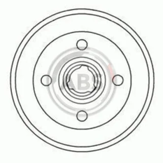 Тормозной барабан задн. Polo/Caddy/Golf/Vento/Passat/Jetta 75-04 A.B.S. 2325S