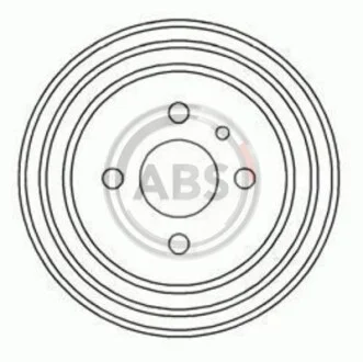 Тормозной барабан задн. Passat 93-96 A.B.S. 2373S