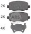 Гальмівні колодки зад. Fiat 500X/Jeep Renegade 14- (LUCAS/TRW) A.B.S. 35039 (фото 1)