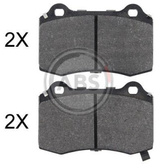 Тормозные колодки задн. Tesla Model S/X 12- A.B.S. 35052