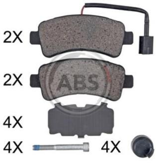 Гальмівні колодки зад. Jumper/Ducato/Boxer 06- (Brembo) A.B.S. 35116