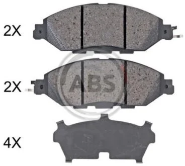 Комплект гальмівних колодок A.B.S. 35130