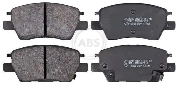 Гальмівні колодки пер. Bolt/Ampera 16- A.B.S. 35245 (фото 1)