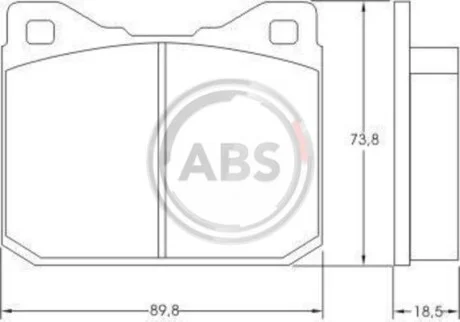 Тормозные колодки перед. LT 28 -96 A.B.S. 36104