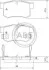 Гальмівні колодки зад. Civic 98-/Accord 90-03 (Akebono) (47,8x88,9x14,5) A.B.S. 36757 (фото 1)