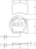 Тормозные колодки пер. T4 90-03 (TRW) (з датчиком) (91,4x80x18) A.B.S. 37144 (фото 1)