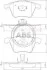 Тормозные колодки пер. S60/S80/V70/XC70/XC90 (98-14) A.B.S. 37344 (фото 1)