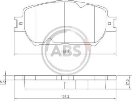 Гальмівні колодки пер. Toyota Camry 96-06 (akebono) A.B.S. 37356