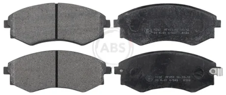Гальмівні колодки пер. Rexton/Korando 00-12 (AKEBONO) A.B.S. 37468
