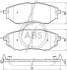 Тормозные колодки пер. Subaru Legacy IV/Outback 03- (akebono) A.B.S. 37502 (фото 1)