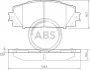 Тормозные колодки пер. Toyota Yaris 07- (akebono) A.B.S. 37542 (фото 1)