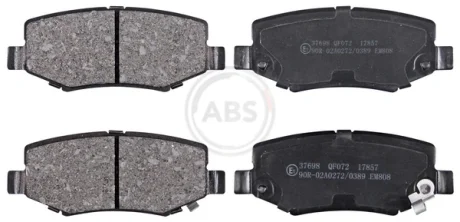 Гальмівні колодки зад. Compass/Wrangler/Liberty/Cherokee/Nitro 06- A.B.S. 37698