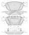 Гальмівні колодки пер. Accord/Accord 08-15 A.B.S. 37720 (фото 1)