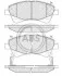 Гальмівні колодки пер. Toyota Avensis 08- (bosch) (150,8x62,5x19,5) A.B.S. 37722 (фото 1)