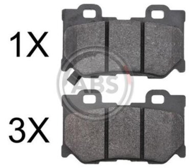Комплект гальмівних колодок A.B.S. 37769