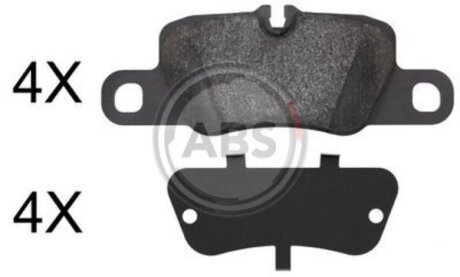 Комплект гальмівних колодок A.B.S. 37820