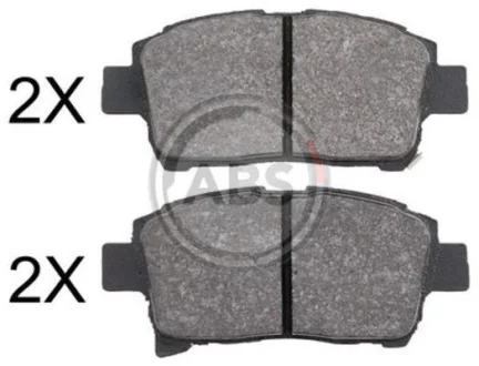 Гальмівні колодки пер. Toyota Yaris/Prius 99-05 (akebono) A.B.S. 37834