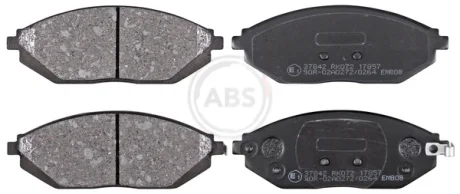 Тормозные колодки пер. Spark 10- (Akebono) A.B.S. 37842