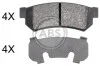 Тормозные колодки зад. Gentra/Lacetti/Lacetti/Nubira 03- A.B.S. 37991 (фото 1)