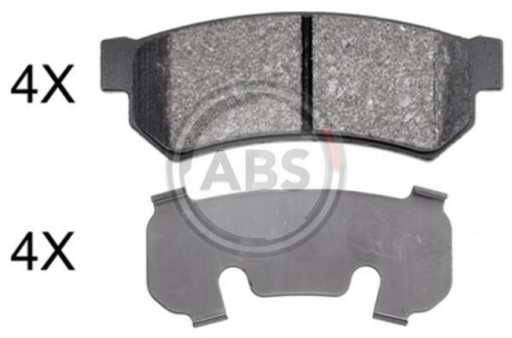 Тормозные колодки зад. Gentra/Lacetti/Lacetti/Nubira 03- A.B.S. 37991