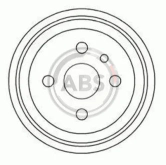 Барабан торм. OPEL ASTRA/VECTRA задн. (пр-во ABS) A.B.S. 5128S