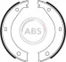 Колодки ручного гальма BMW 5(E28,E34) 81-97/6(E24) 77-89/ 7(E38) 94-01 (ATE) A.B.S. 8805 (фото 1)