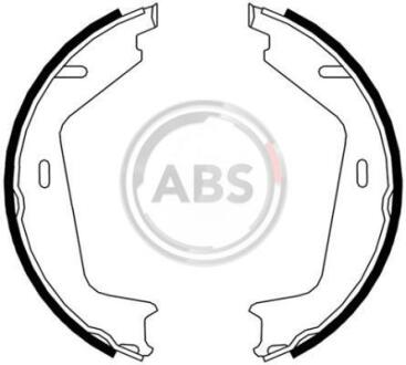 Колодки ручного гальма Volvo S80 99-/ V70 97-11/ XC70 97- / XC90 02-14 (TRW) A.B.S. 9071