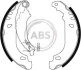 Тормозные колодки зад. Peugeot 206 98- (Bosch) A.B.S. 9124 (фото 1)