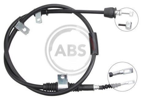 Трос ручного тормоза зад. Cerato 04-11 Пр. (1540/1375) A.B.S. K12092