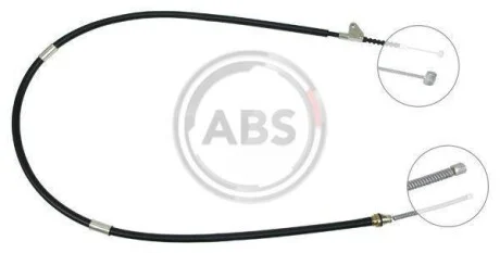 Трос ручного тормоза зад. Avensis 98- Пр. (Барабан) A.B.S. K15968