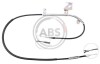 Трос ручного тормоза зад. Superb 02- Пр. (1989/1680 +148) A.B.S. K18398 (фото 1)