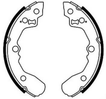 Тормозные колодки, барабанные ABE C00319ABE