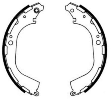 Тормозные колодки, барабанные ABE C01045ABE