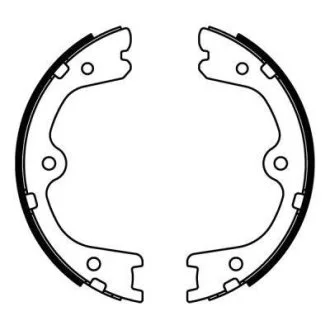 Тормозные колодки, барабанные ABE C01062ABE
