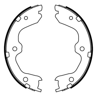 Тормозные колодки, барабанные ABE C01067ABE