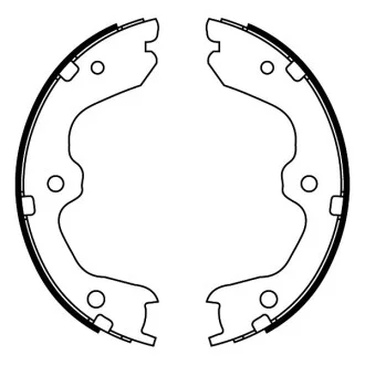 Тормозные колодки, барабанные ABE C01067ABE