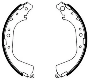 Тормозные колодки, барабанные ABE C02039ABE