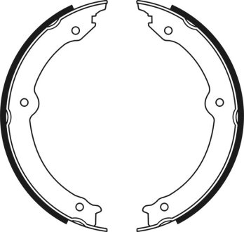 Тормозные колодки, барабанные ABE C02085ABE