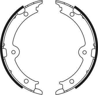 Тормозные колодки, барабанные ABE C02087ABE