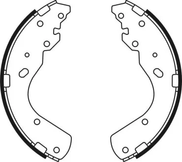 Тормозные колодки, барабанные ABE C03044ABE