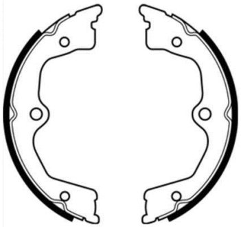Тормозные колодки, барабанные ABE C04024ABE