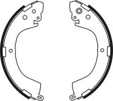 Тормозные колодки, барабанные ABE C05058ABE