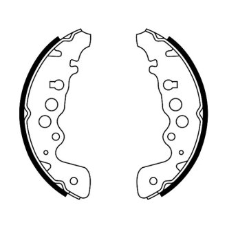 Тормозные колодки, барабанные ABE C08018ABE